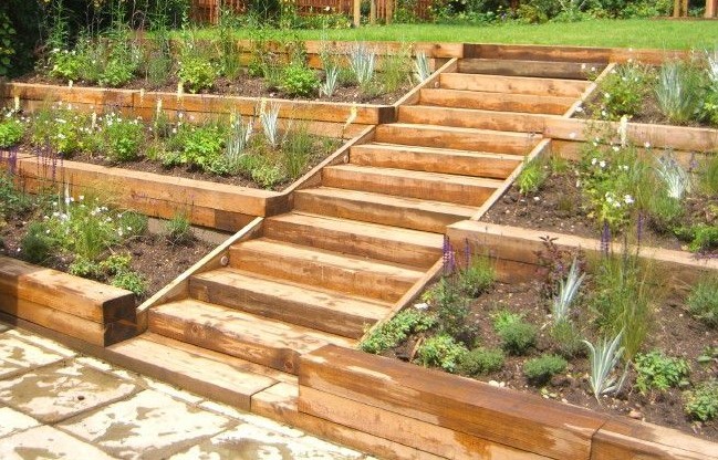 Tiered Garden with steps